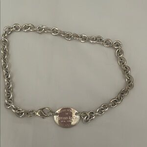 return to tiffany silver choker